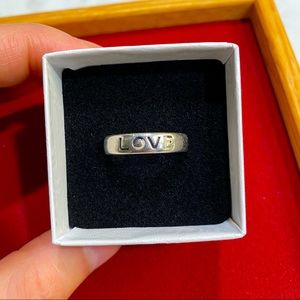Faith Love Hope Band Ring 925 Silver Promise Ring
